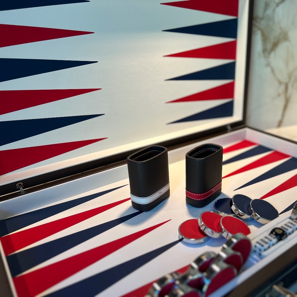 Limited Edition Special Leather Backgammon Set by House of Bijan